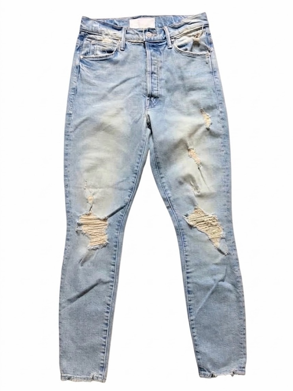 MOTHER Superior The Super Stunner Ankle Jeans Say Amen, Again! Distressed 26
